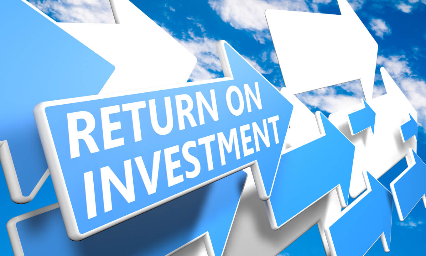 Return on investment arrow